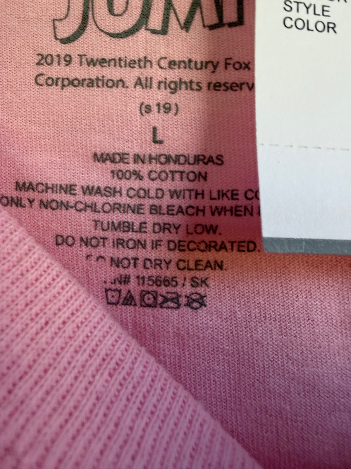 Women’s Rue21 White Men Can’t Jump Pink Long Sleeve T-shirt Size Large Cotton