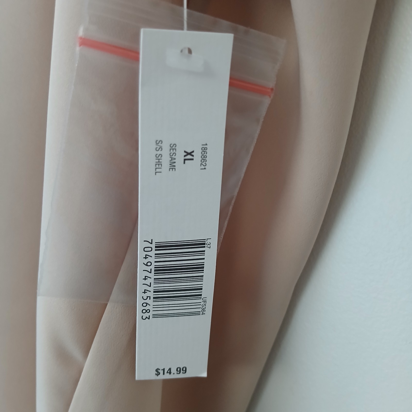 NWT Kim Rogers Signature Top Beige Size XL
