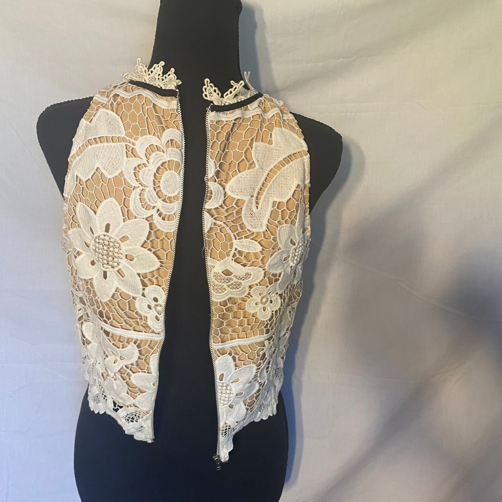 Endless Rose Ivory Floral Crochet Lace Top
