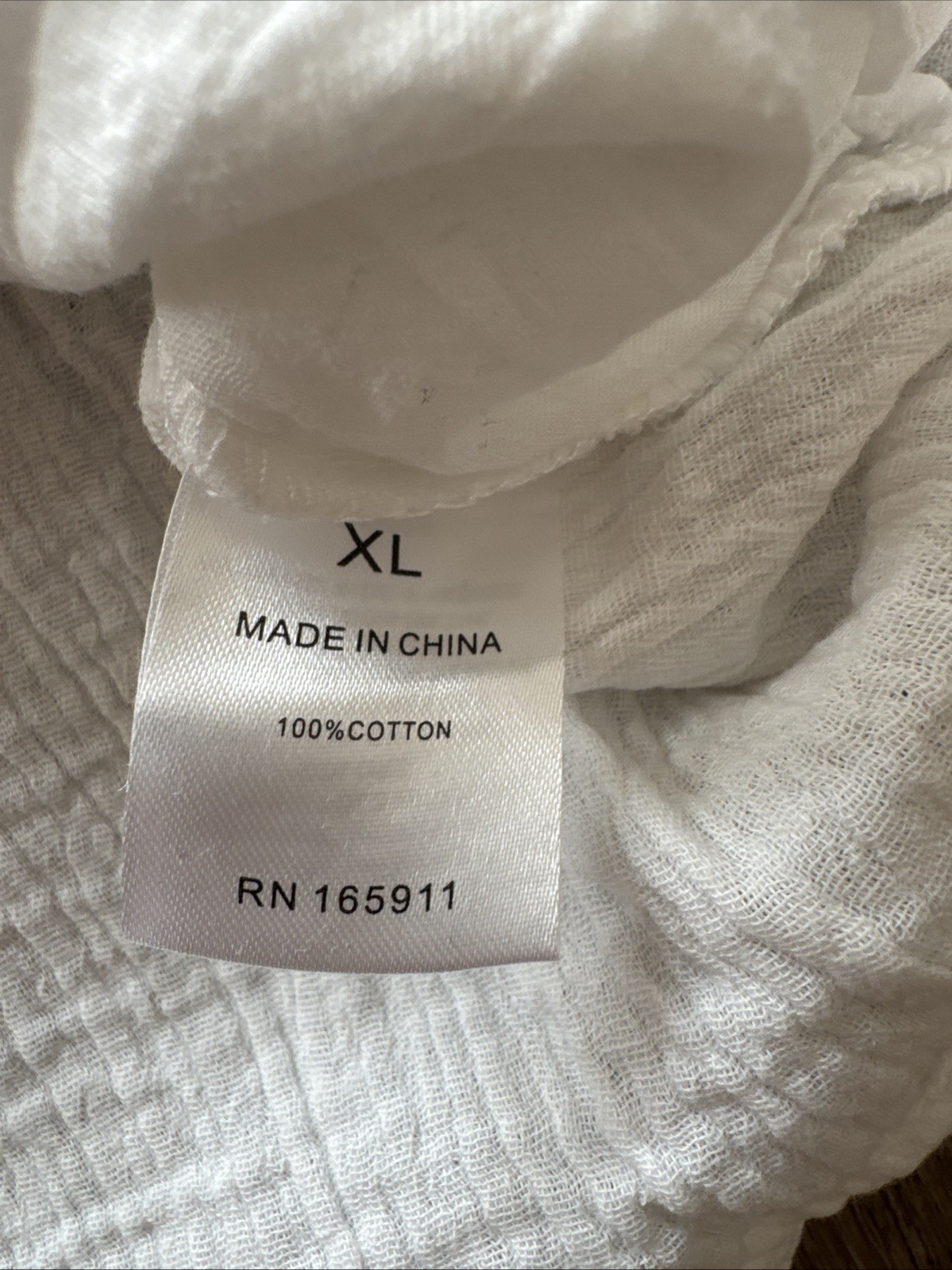 Grace + Karma Boho Blouse Top XL Embroidered White Gauze Cotton Festival E6