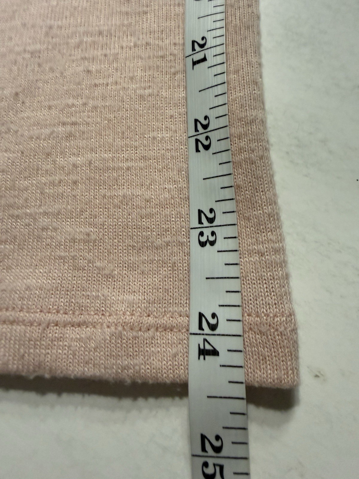 Faded Glory Pink Blush Asymmetrical Hem Knit Top XL 16-18