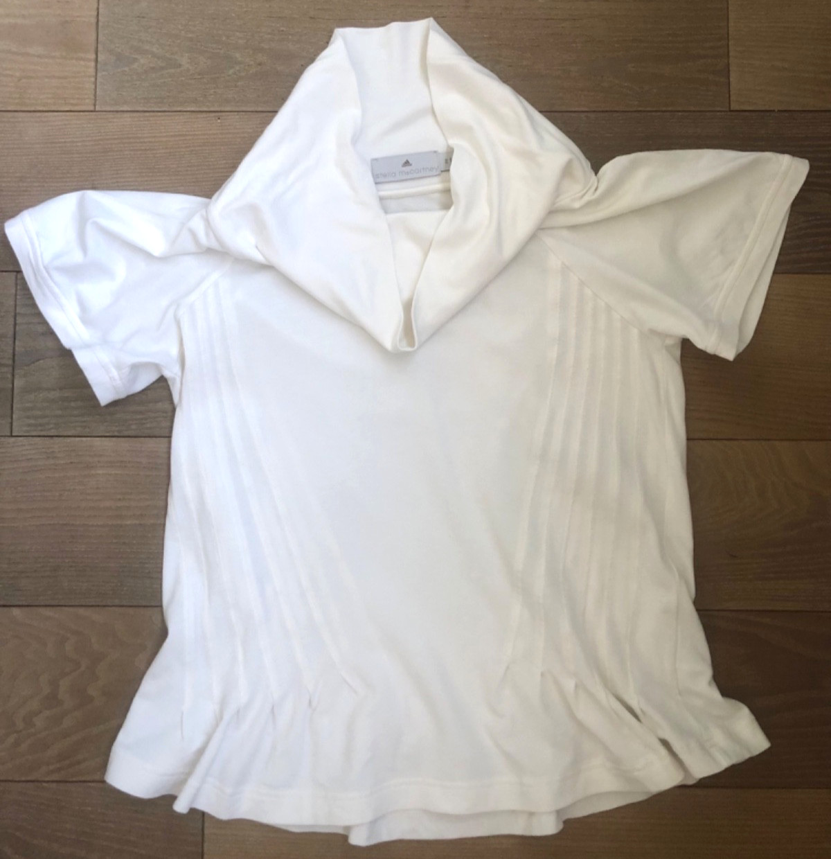Vintage 2008 Adidas by Stella McCartney Cream Cowl Neck Top Lyocell M