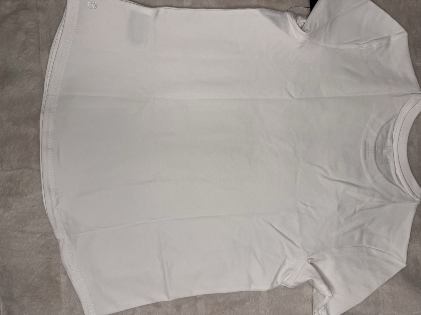 Bylt Premium Basics Drop Cut Lux T Shirt Womens Medium White Free Shipping A40