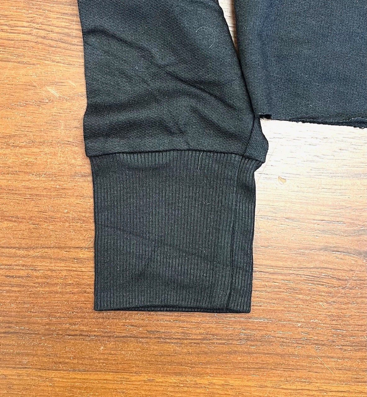 Splits59 Hazel Long Sleeve Crop Top in Black D4165
