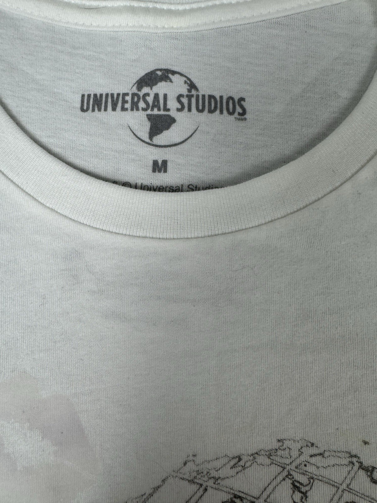 Betty Boop Universal Studios Hollywood Cartoon T-Shirt Biker Anime Size Medium