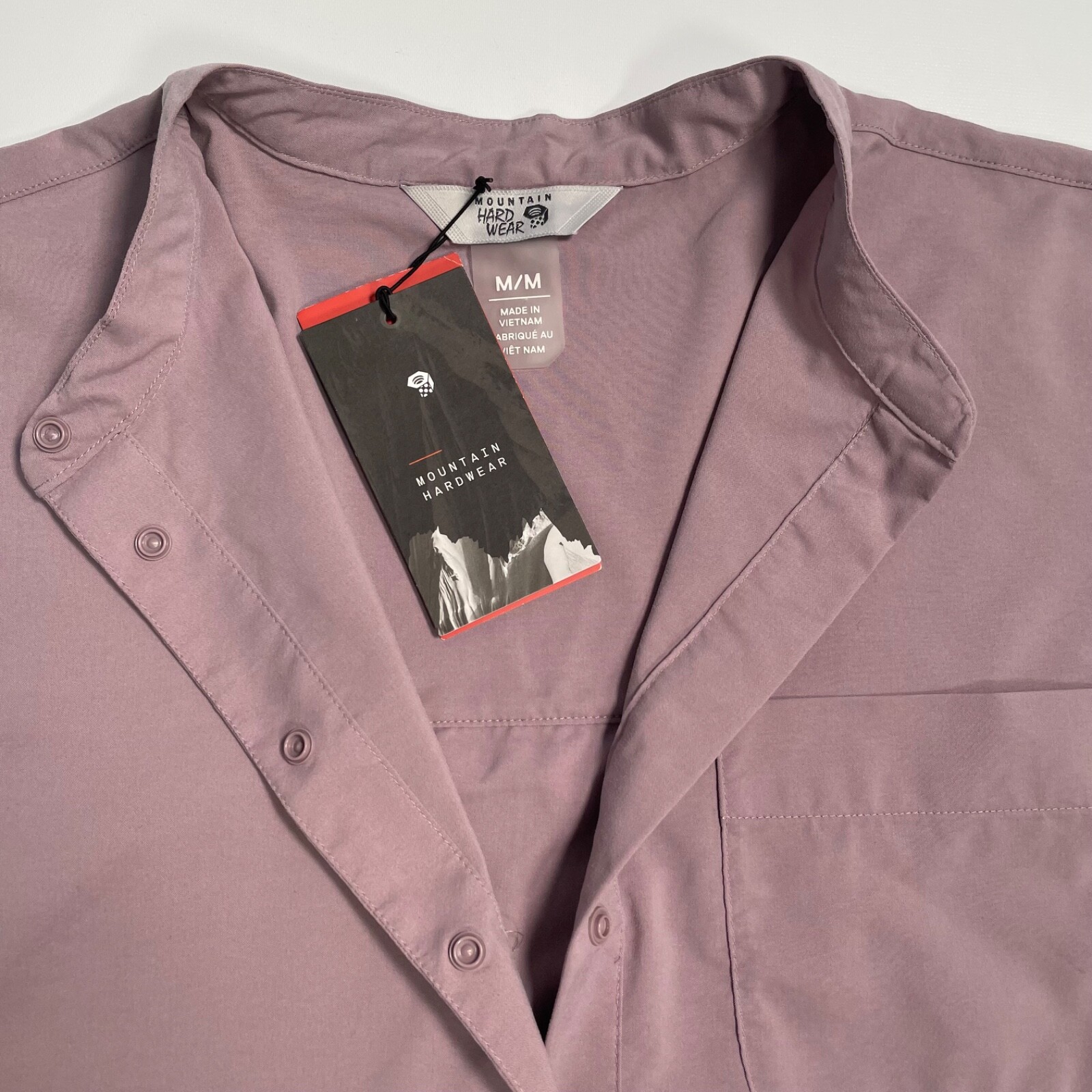 Mountain Hardwear Canyon Pro Popover Long Sleeve Shirt Mauve Pink Women’s M