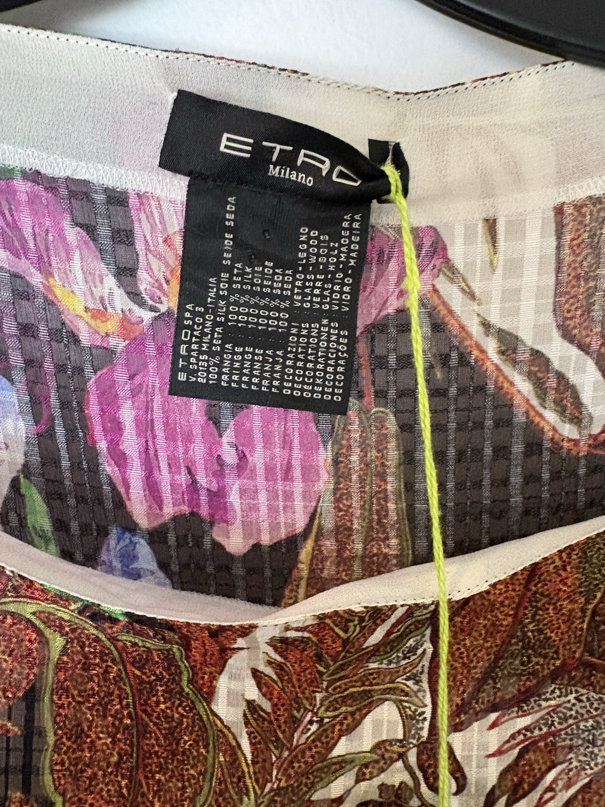 Stunning Authentic ETRO Silk Poncho Top – Brand New with Tags! 100% Silk