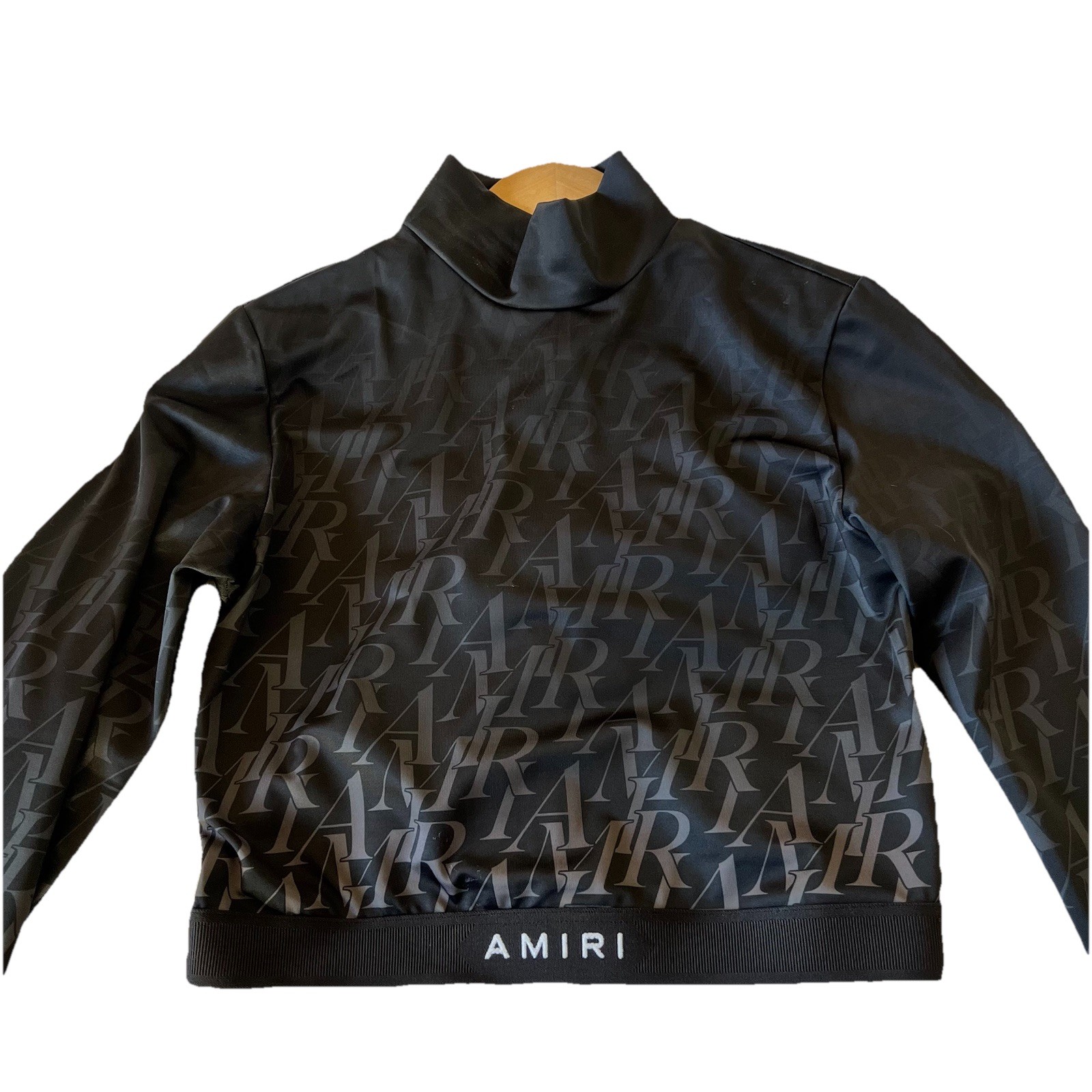 Amiri Burnout Long Sleeve Crop Top Women’s Size S Worn Once