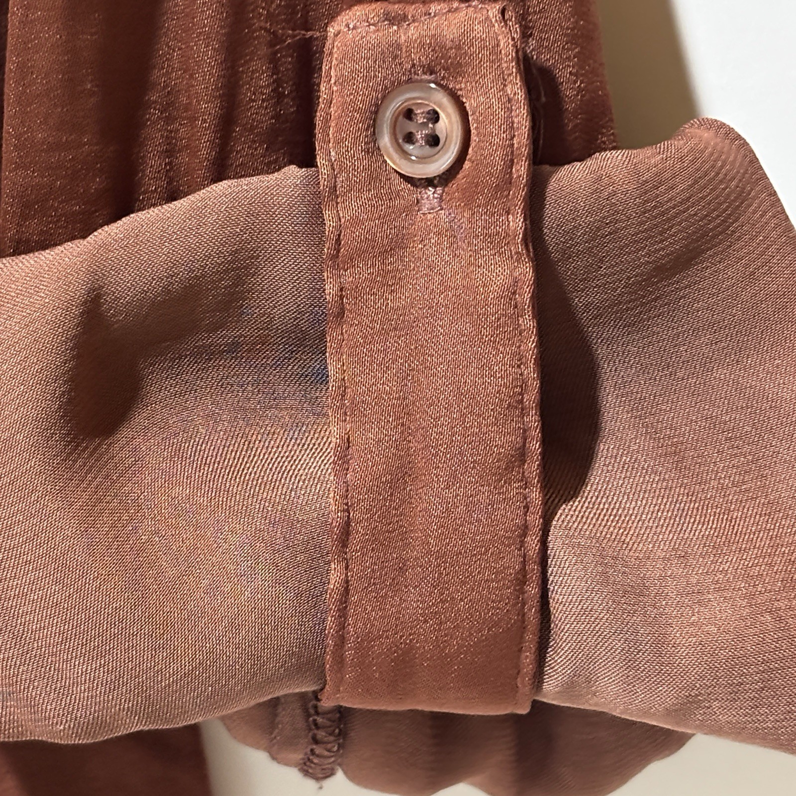 SIMPLY VERA Top Women Sz XL Copper Whimsy Grunge Elegant Popover Breezy Tunic