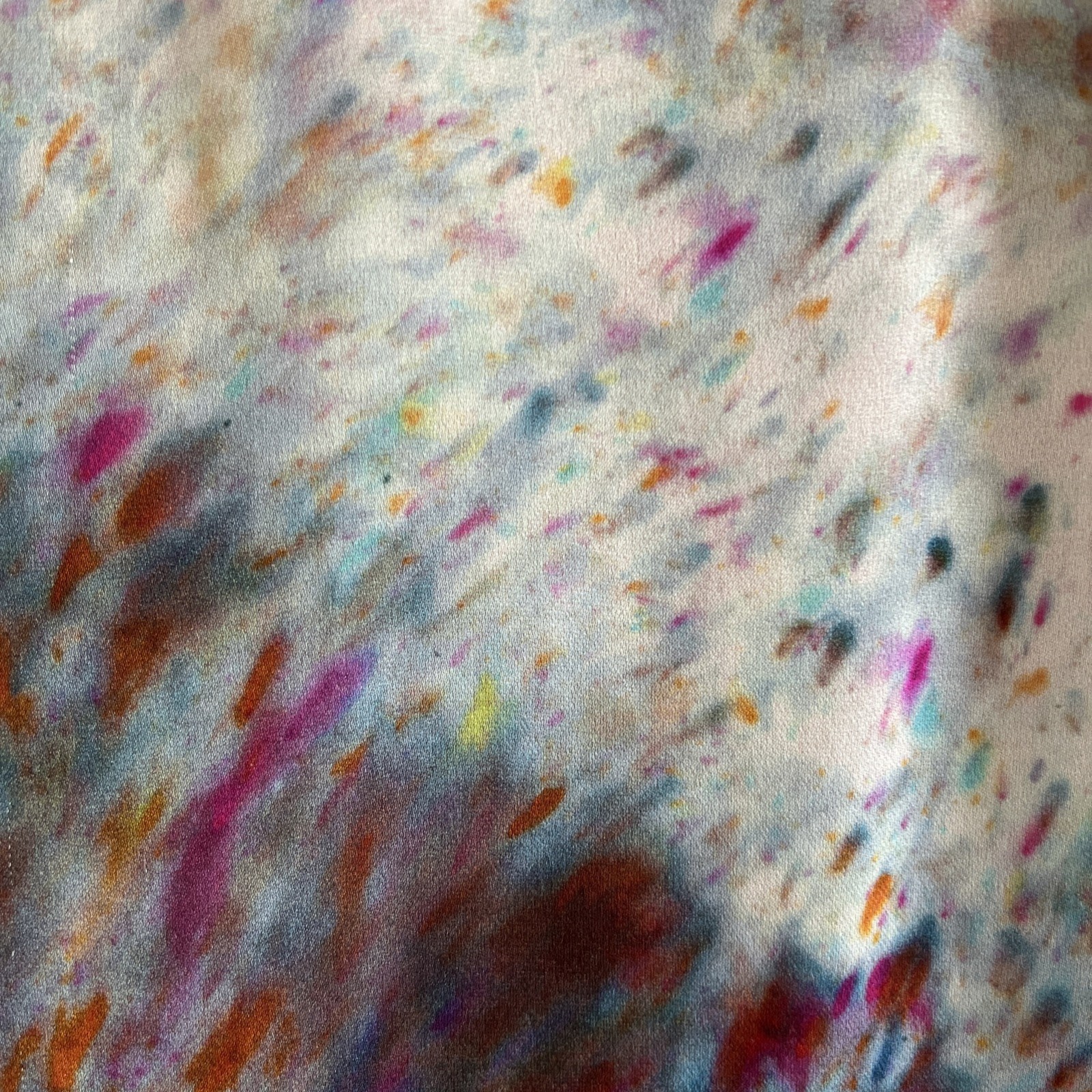 Jigsaw x Audrey Louise Reynolds Top UK 10 Pure 100% Silk Watercolour Floaty