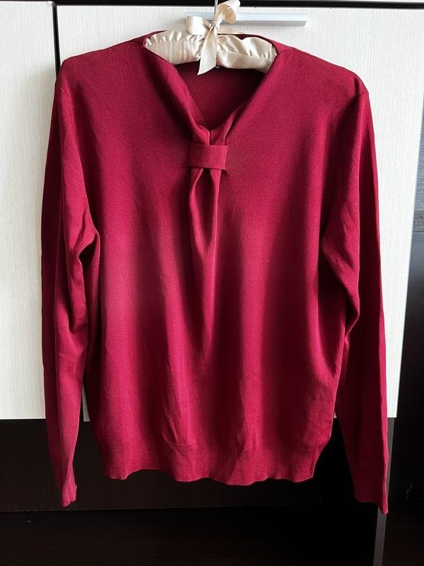 Women COS Shirt Burgundy 38 / M / 46