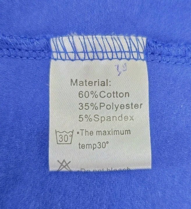 Ofeefan Women’s Royal Blue T-shirt Size Small