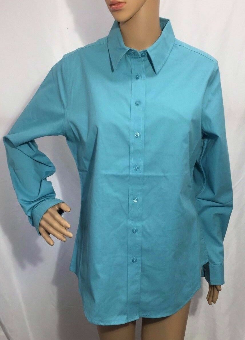 Women’s Port Authority Long Sleeve Easy Care Shirt, Stone, Size Medium