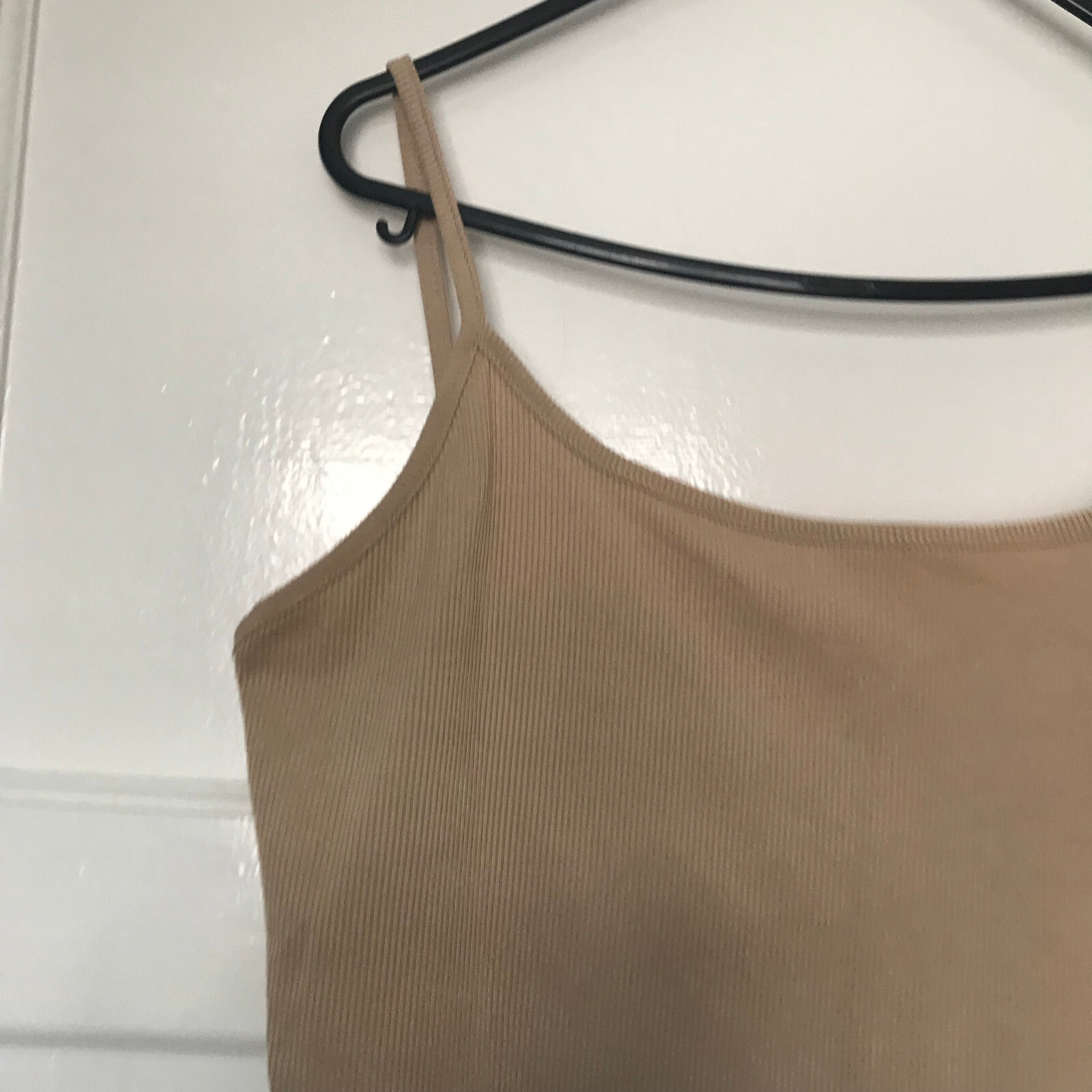 Yozy Ribbed Cropped Top Brown Size 12 14 Sleeveless Round Neck