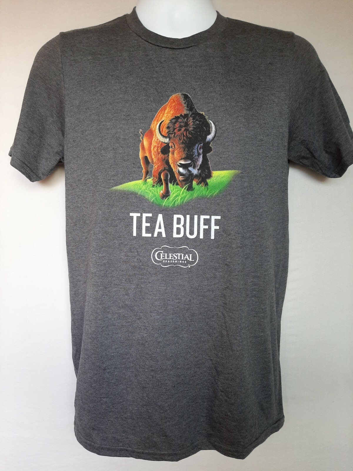 CELESTIAL SEASONINGS “Tea Buff” T-Shirt Morning Thunder Buffalo