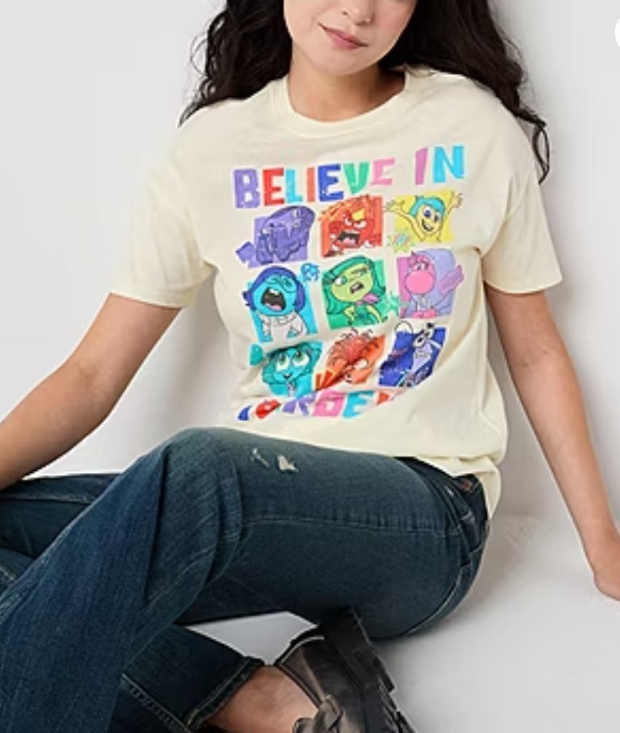 Inside out 2 ”Believe In Yourself” Women’s Shirt Size XS Disney Pixar New NWT