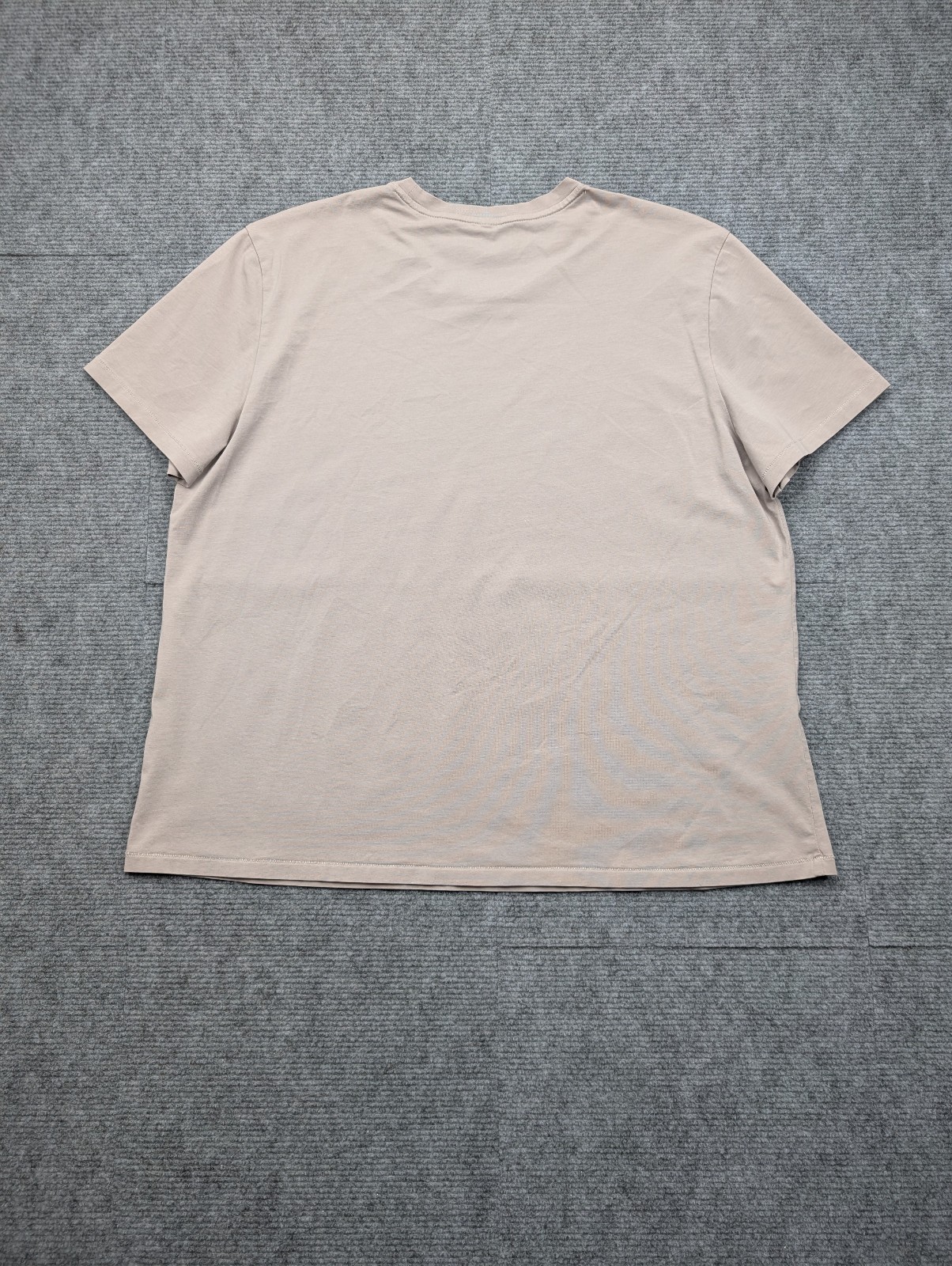 Vuori Cotton Shirt Womens Large Athleisure Minimal Logo Natural Purple Classic