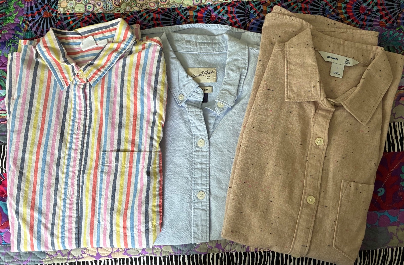 Lot of Old Navy Gap Universal Thread Classic Button Down Cotton Shirts Women S