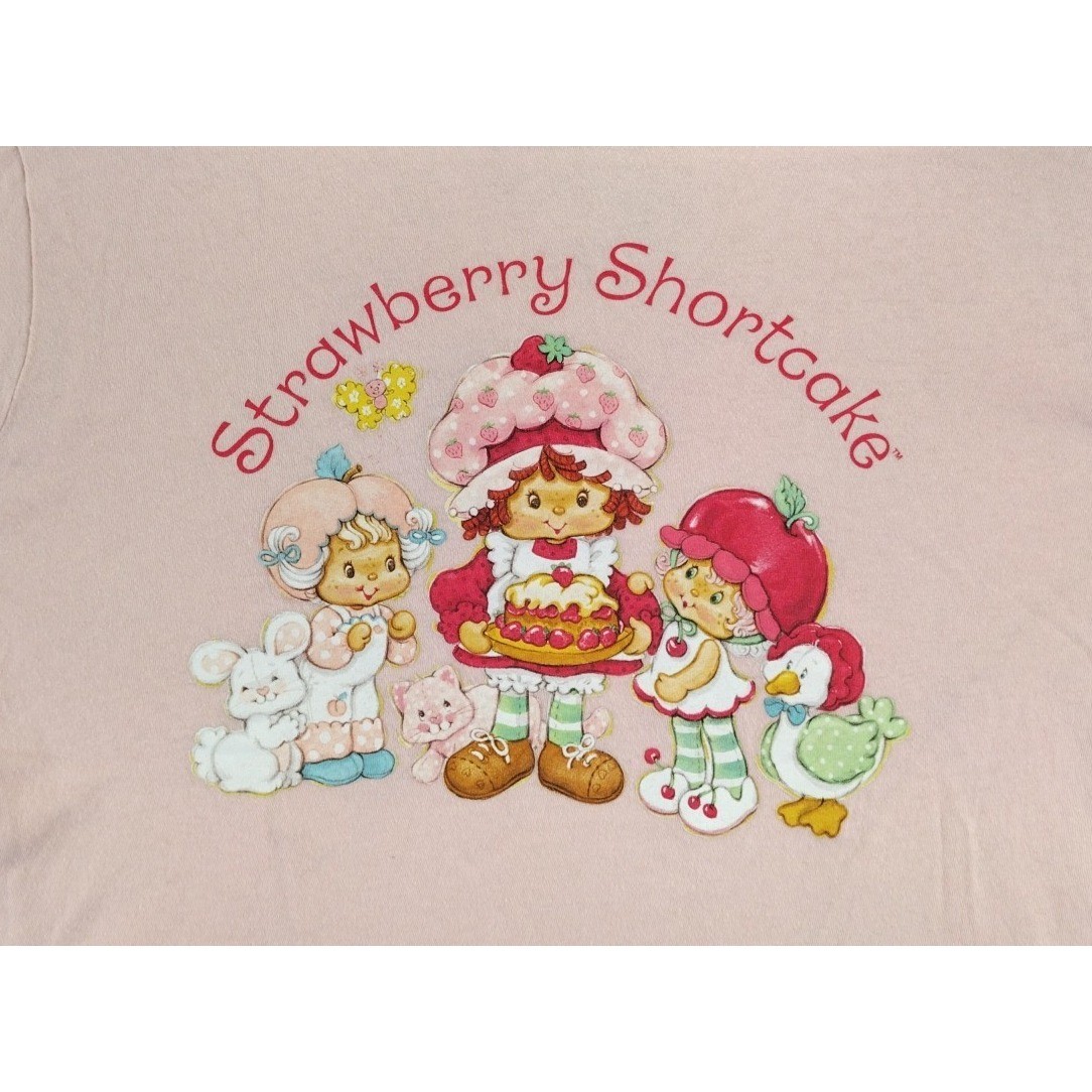 Strawberry Shortcake T Shirt Pink Graphic Tee Women’s Size Medium M