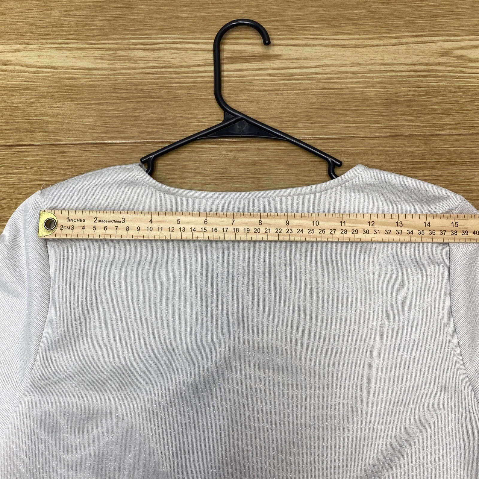 Blusa Para Mujer Alfani Blanca Metalizada Manga Larga Con Cuello En V Talla L