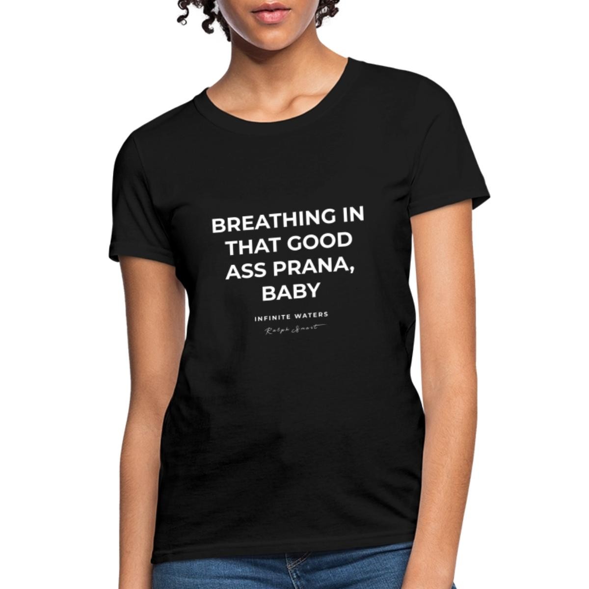 Breathing In That Good Prana Infinite Waters Women’s T-Shirt