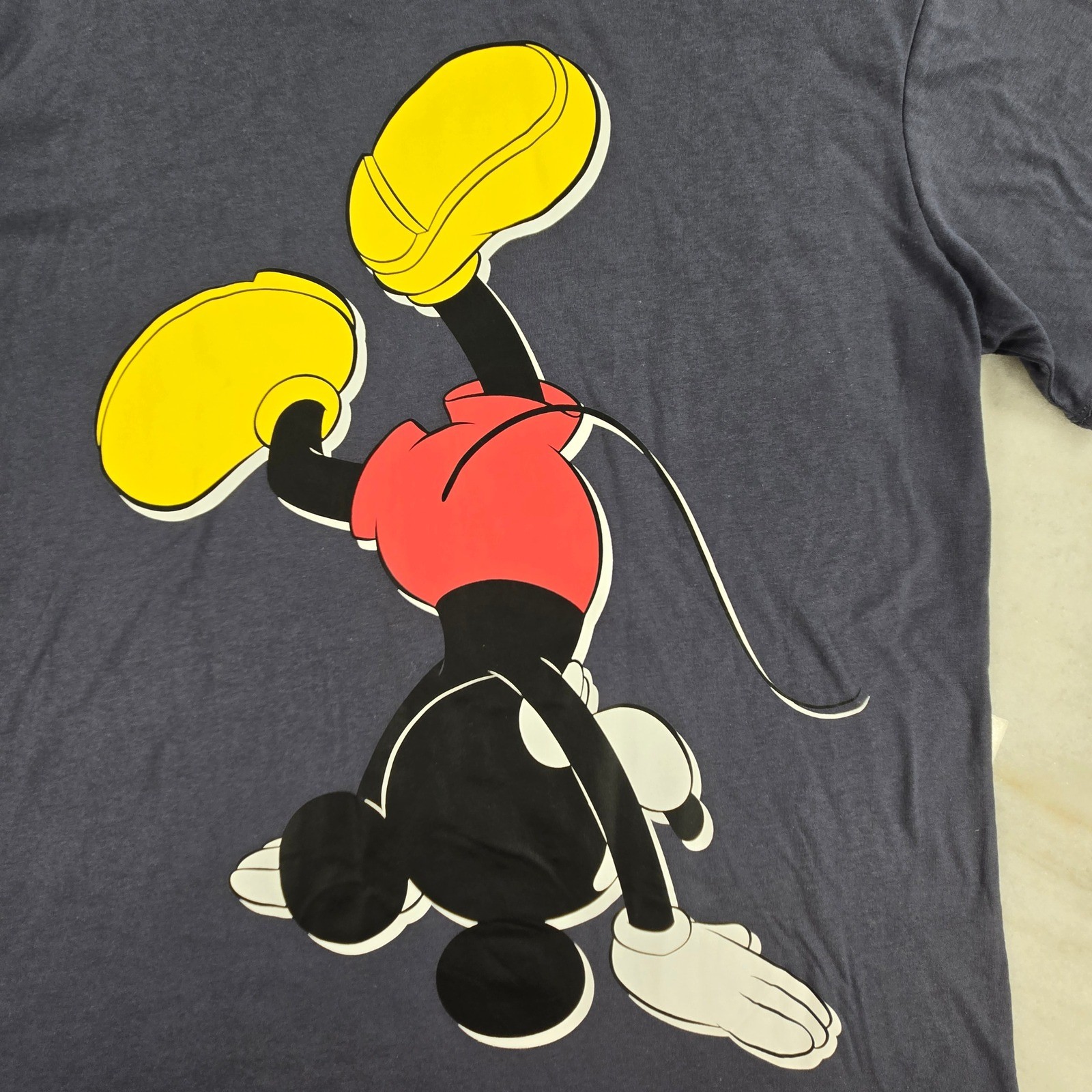 Disney Mickey Mouse T-Shirt Juniors XL Gray Oh Boy Graphic Tee Disneycore