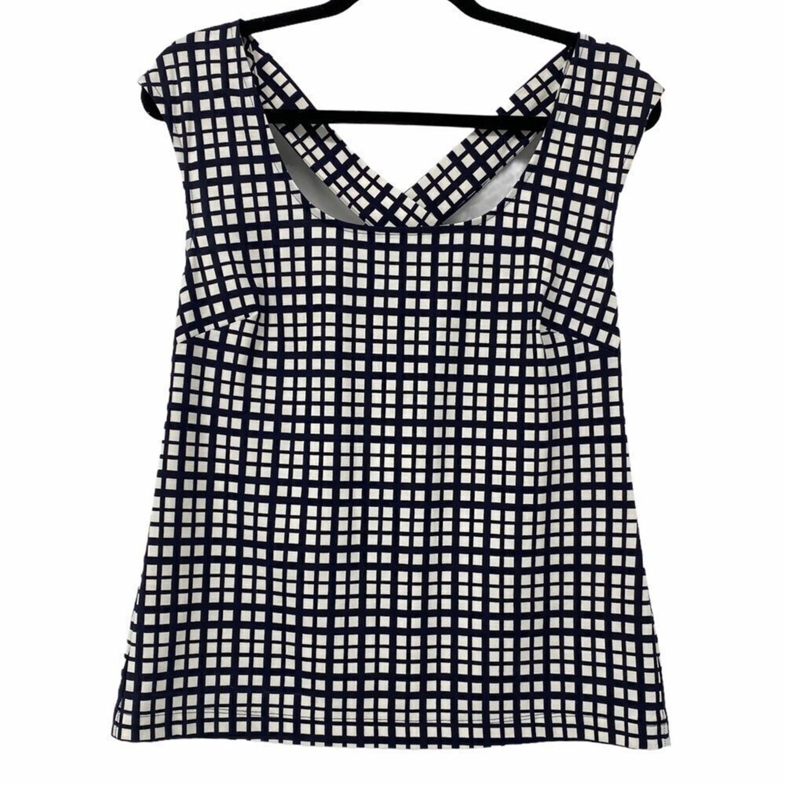Banana‎ Republic Mod Print Cross Straps on Back Top Sz S NWT Womens
