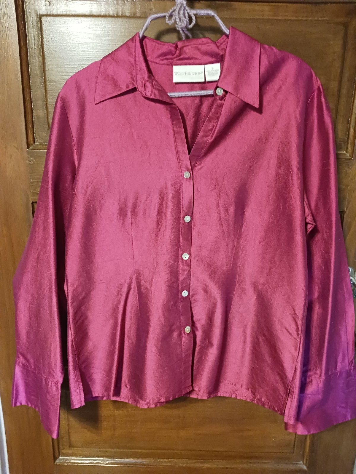 Washable Womens Silk Blouse Size 8