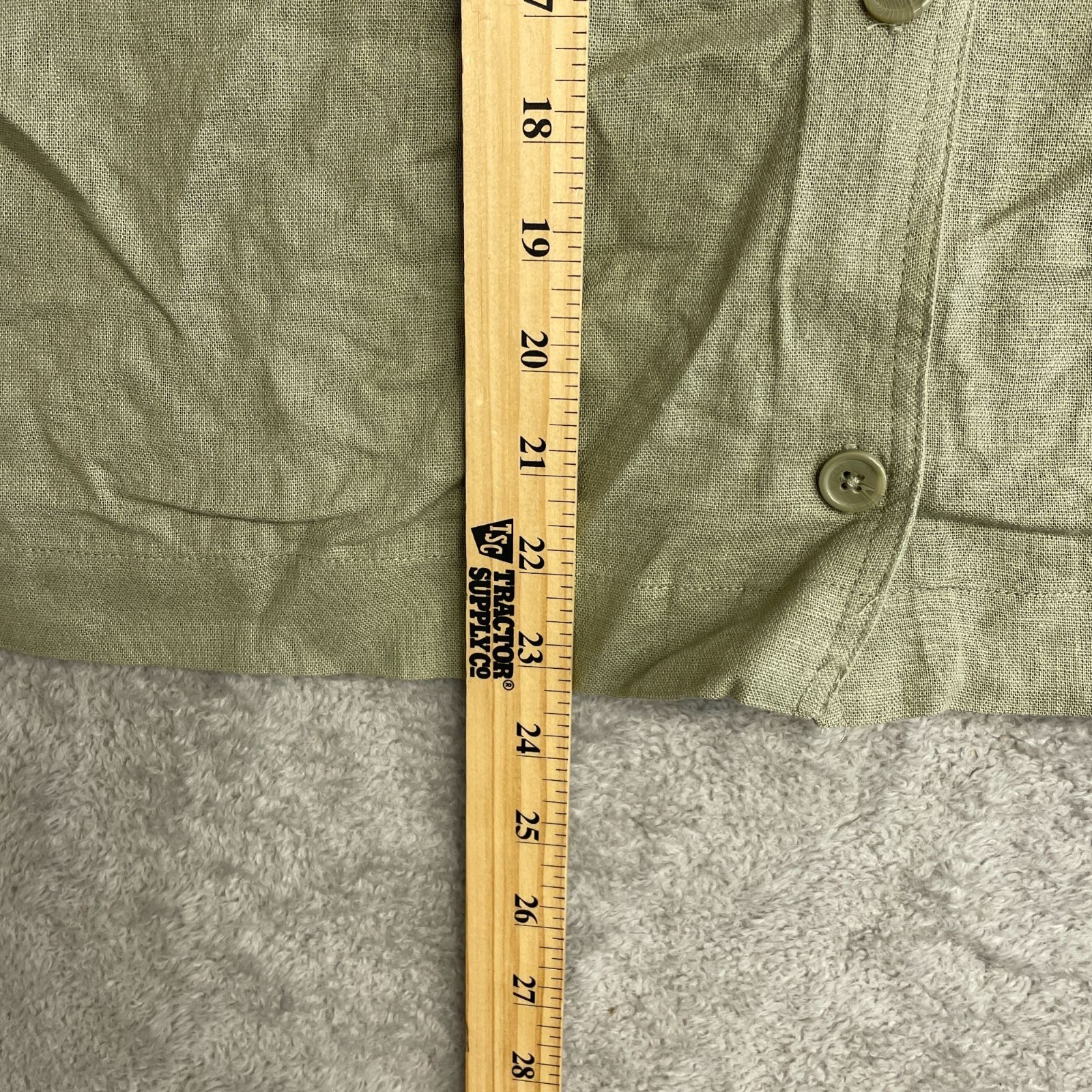 Buffalo Women’s S David Bitton Linen Blend Short Sleeve Utility Button up N1144