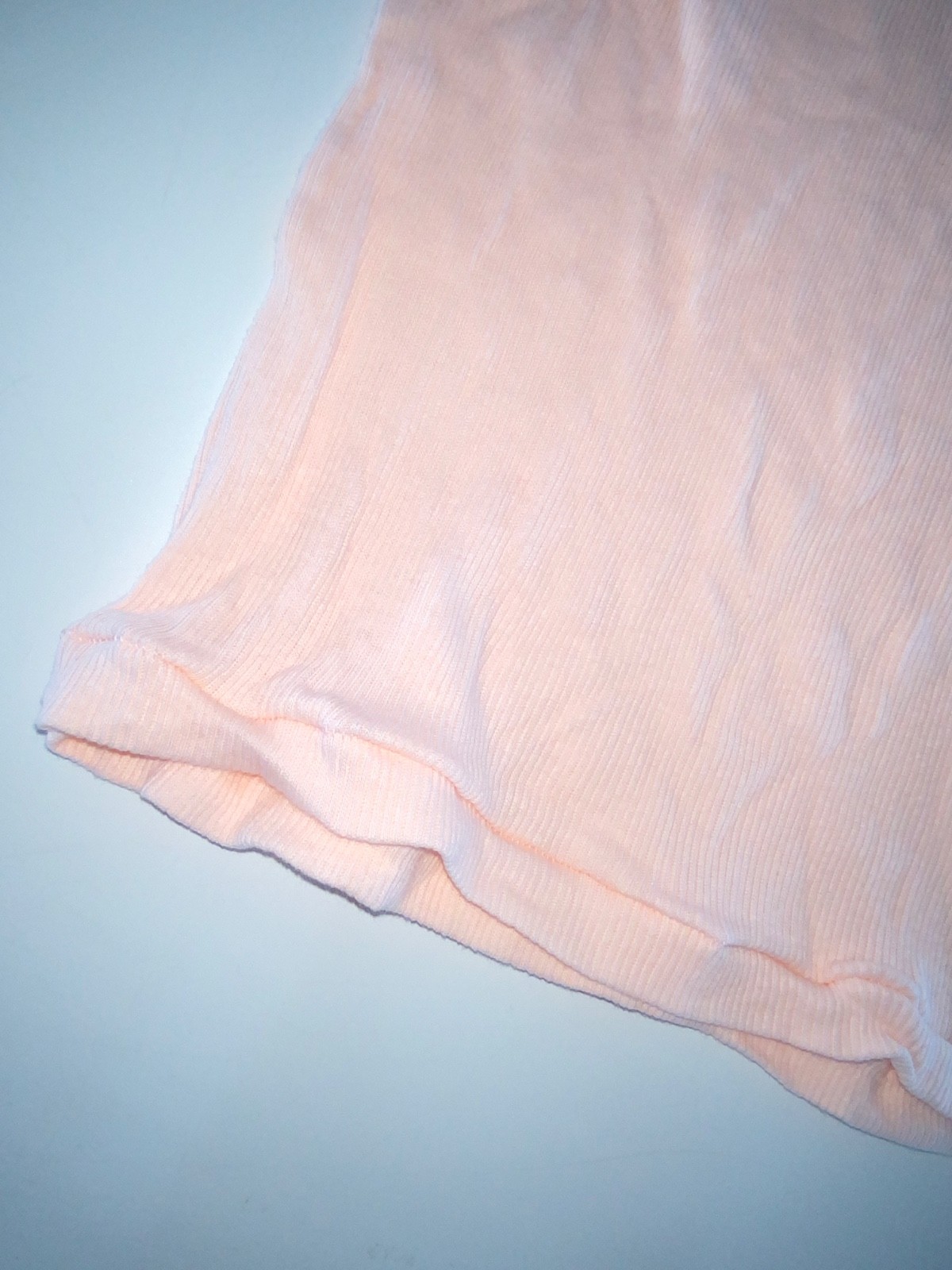 Jockey Ribbed pink lace detail 100% Cotton tank top Sz large