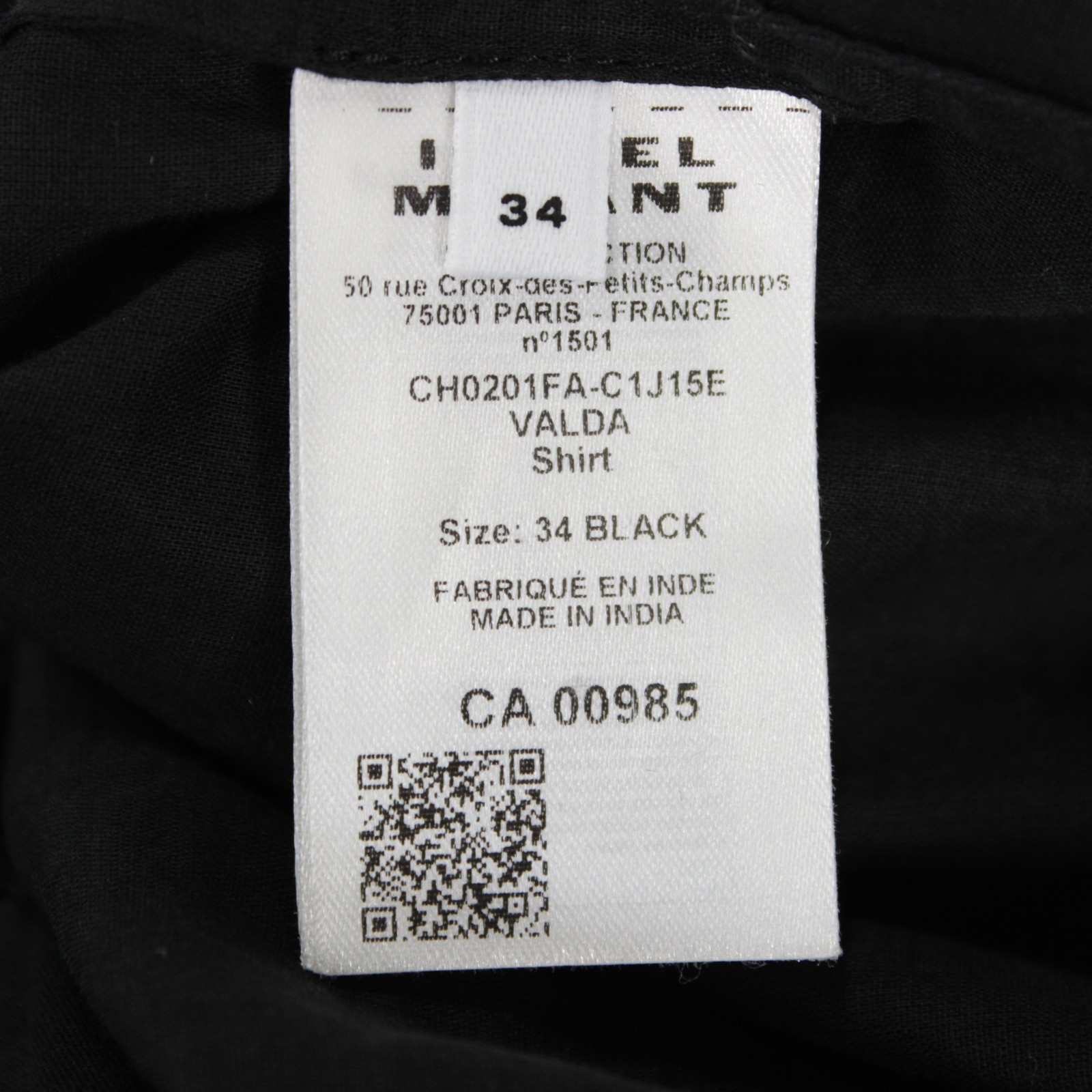 Isabel Marant Etoile NWT Valda Semi Sheer Top Size 34 (US 2) in Black