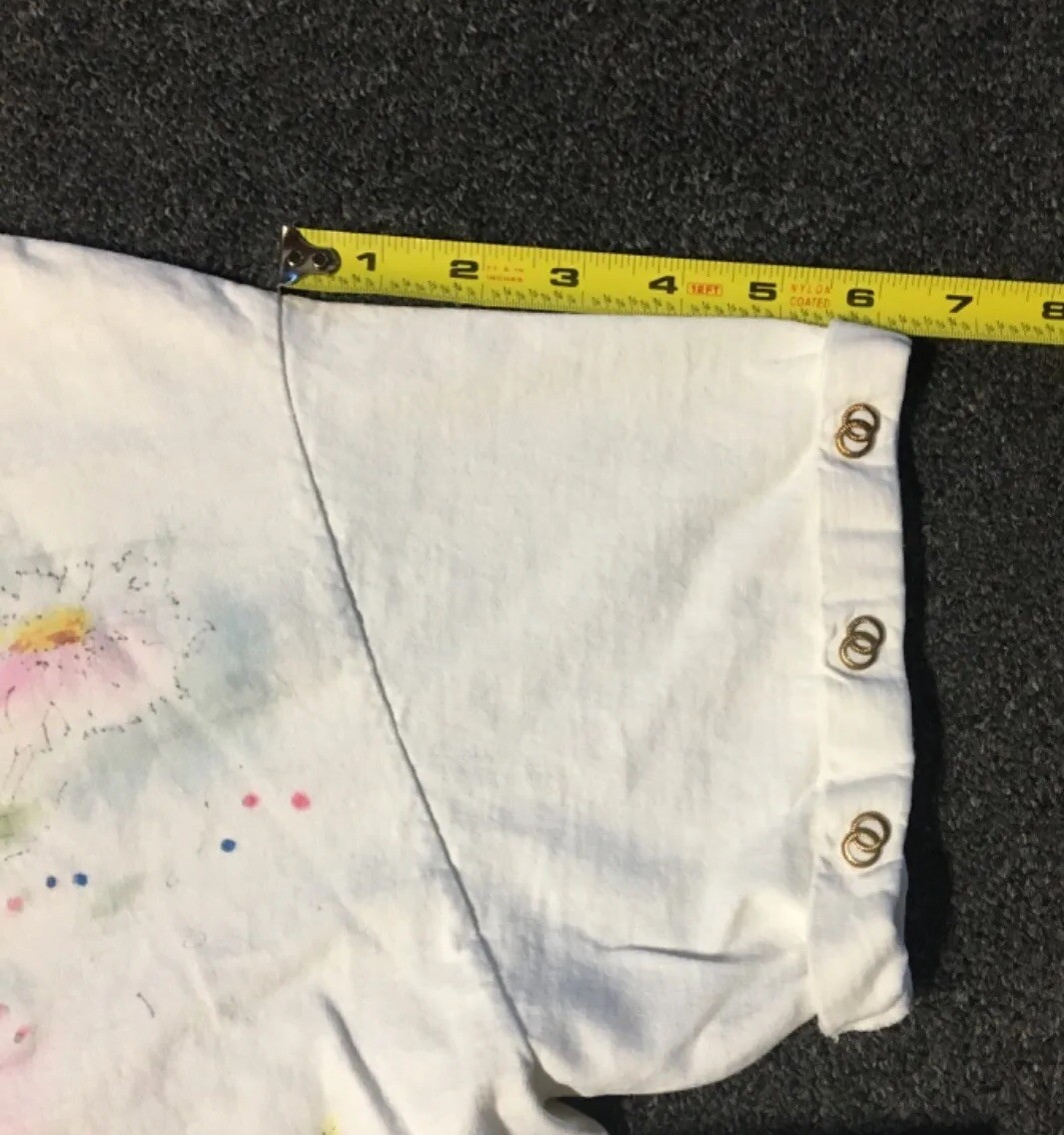 Vtg 90s Flower Art Faded Shirt L Watercolor Nature Abstract Grunge Vaporwave 80s
