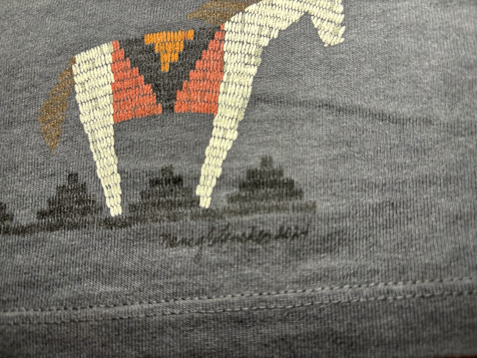 Sabaku Art To Wear Southwestern Animals T Shirt Cotton Western Native Size M