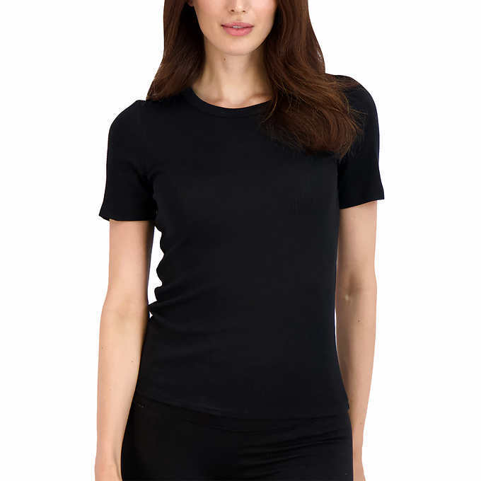 Lucky Brand Ladies’ Ribbed Tee SINGLES Crew Neck Tag Free | G12