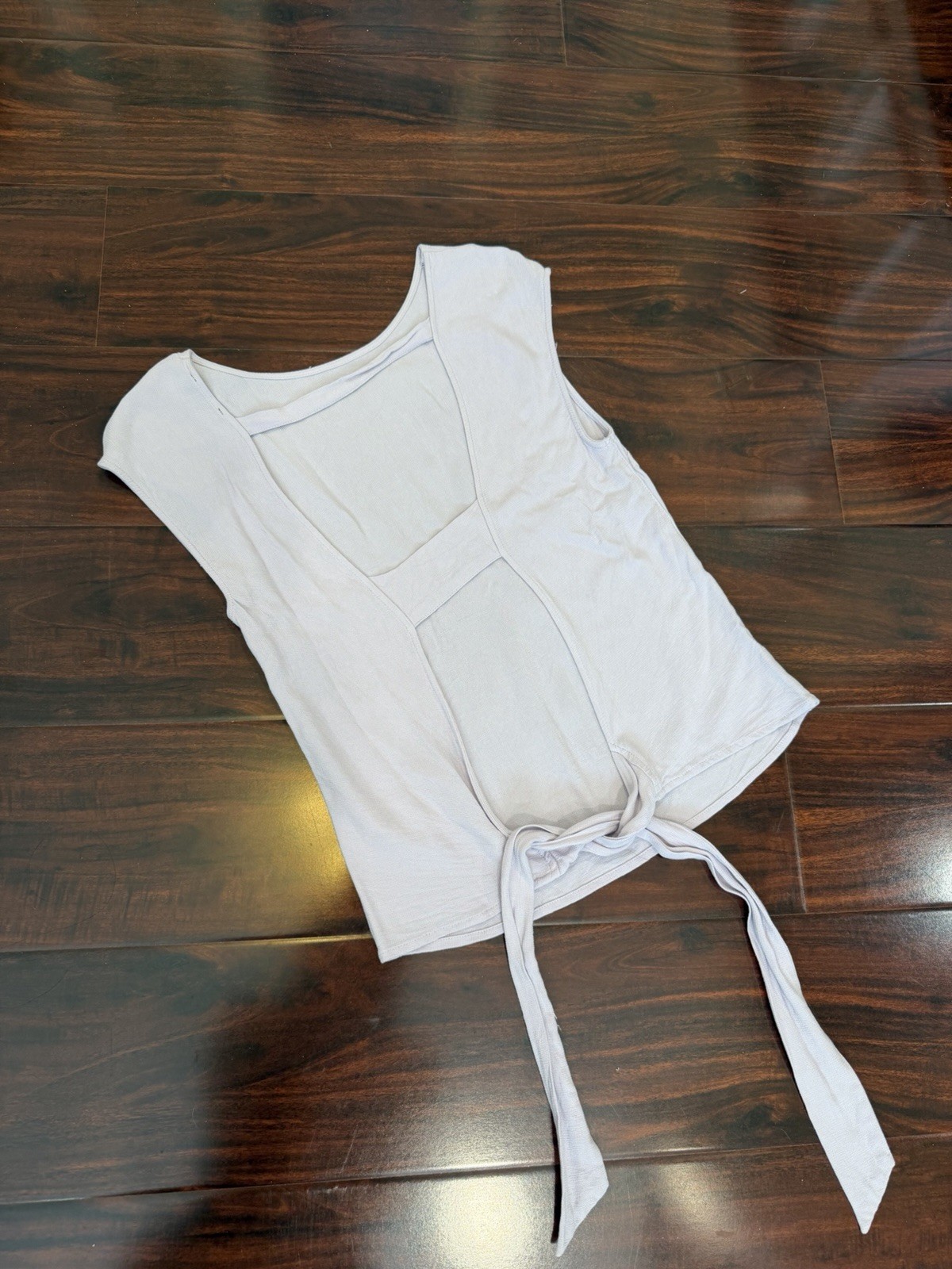 Dynamite lilac purple tie back open back top XS women’s sleeveless summer top