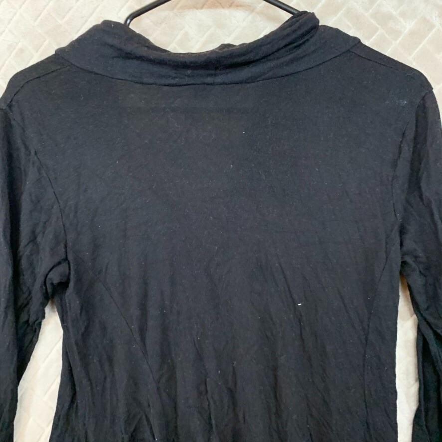 Linda Leal Womens M Tunic Top Black Long Sleeve Whimsy Goth Dark Fairy Slouchy