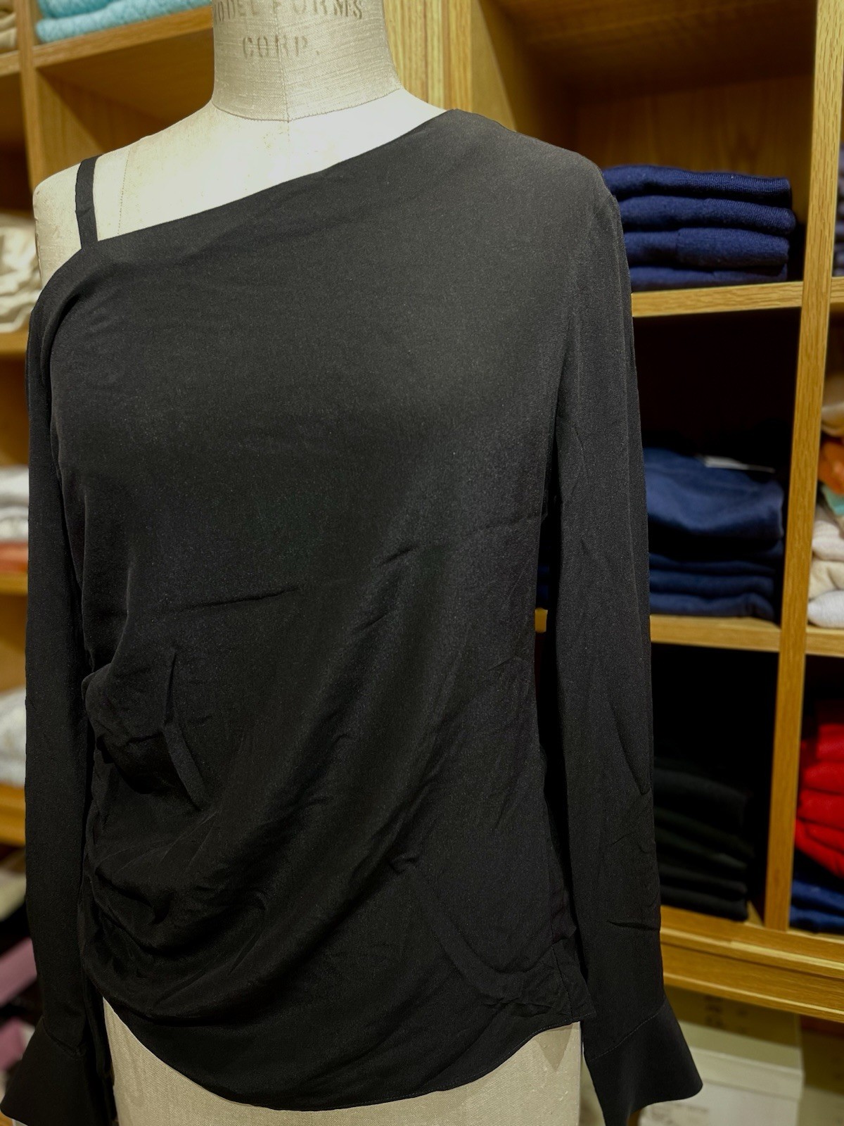 NWT Pinko Black Silk Women’s Blouse