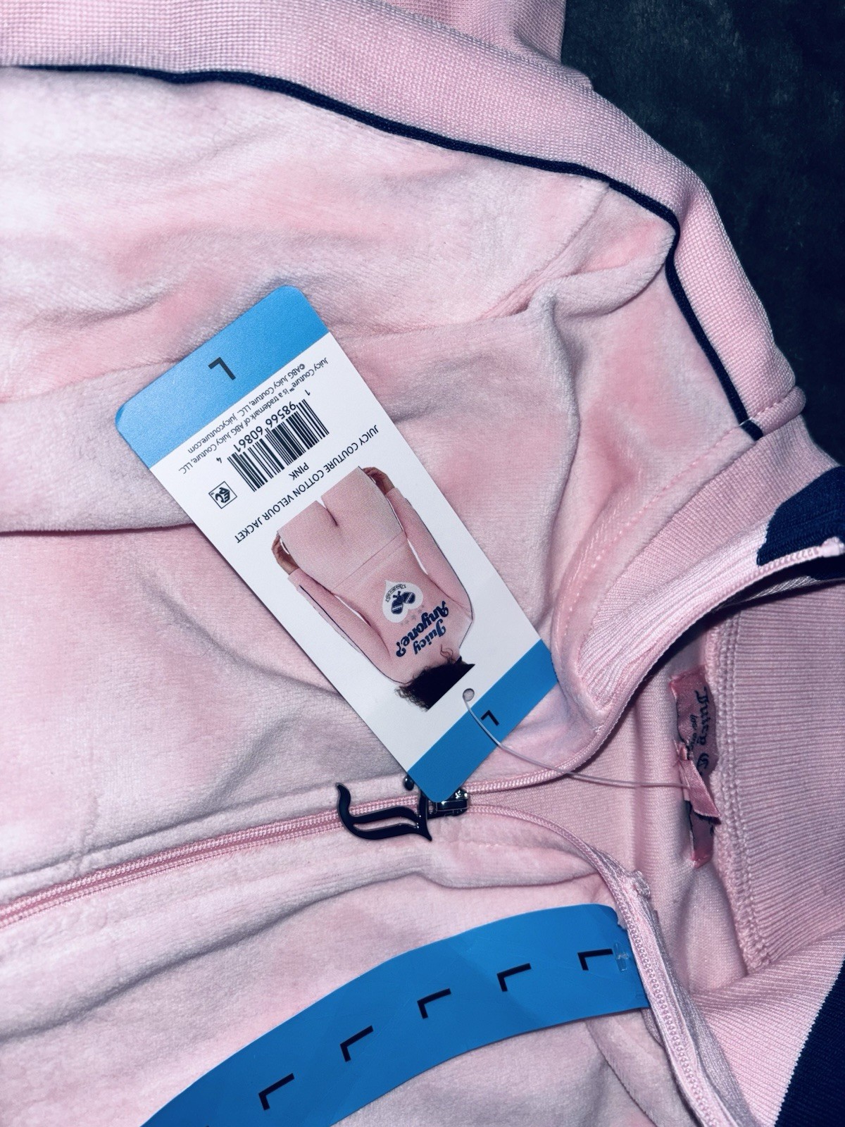 NWT Juicy Couture Velour Tracksuit Set Pink Women’s Size L Pickleball Set