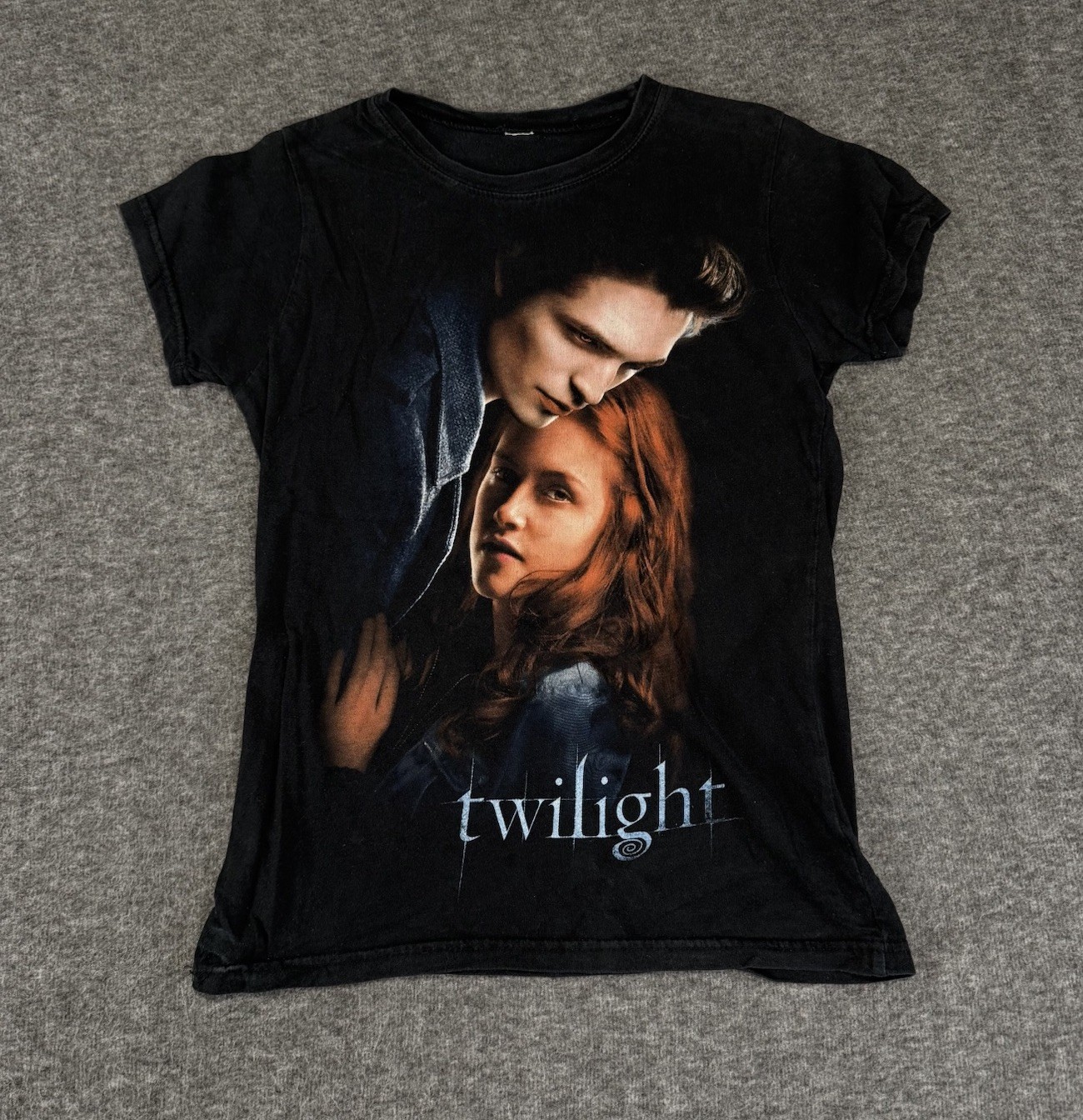 Vtg 2009 Twilight Movie Promo Tee Junior Large Bella And Edward Double Sided