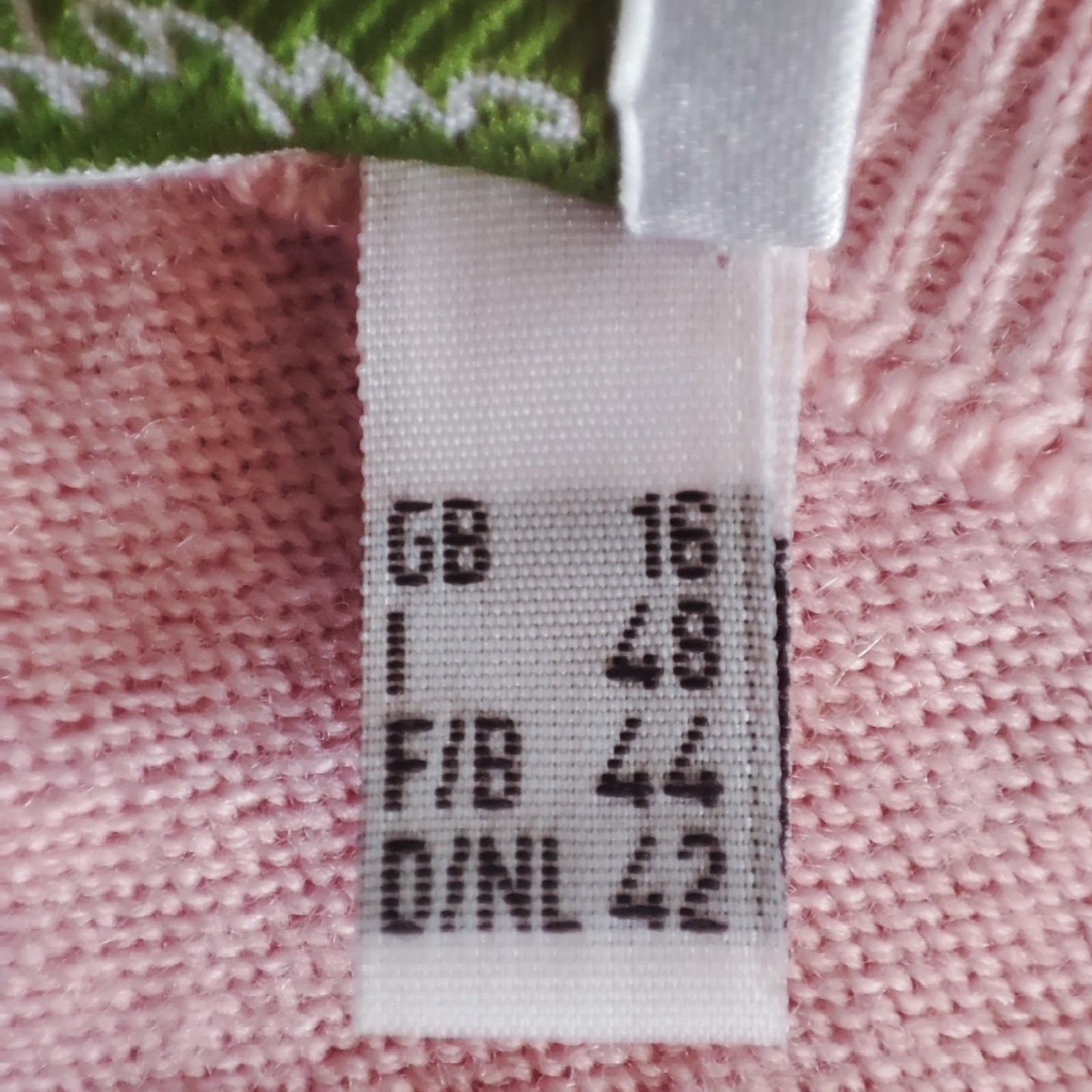 Peter Hahn Women’s Pink T-Shirt Top 100% Tasmanian Wool Size GB 16 US 14 VGC