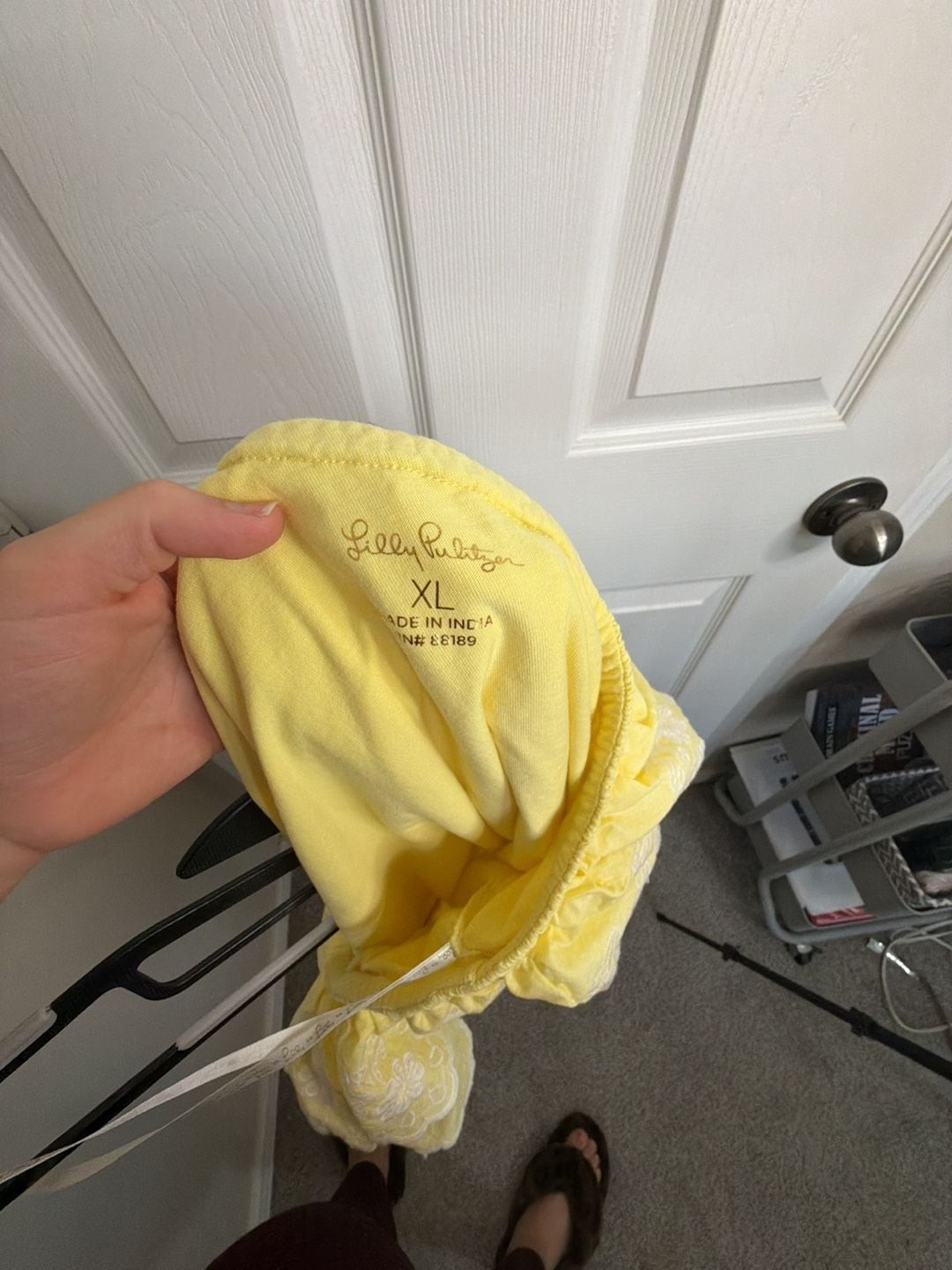 Lilly Pulitzer Kym One-Shoulder Eyelet Ruffle Top in Creme Fraiche