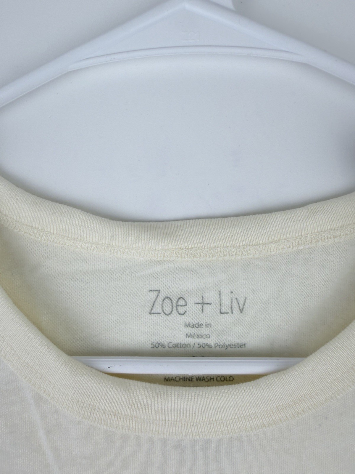Zoe + Liv Women’s NYC Ballet Short Sleeve Graphic T-Shirt Ivory Size MEDIUM