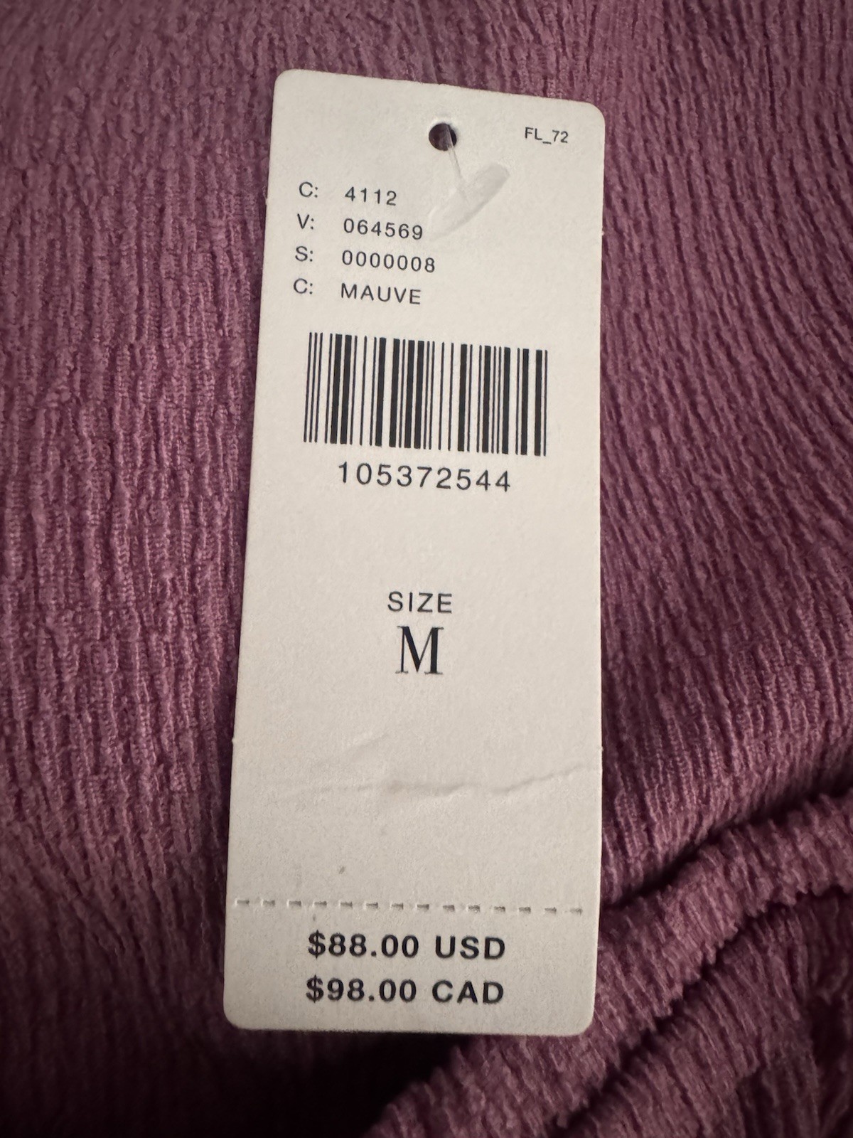 Anthropologie Maeve Women’s Purple Smocked Ruched Puff Sleeve Peplum Blouse M