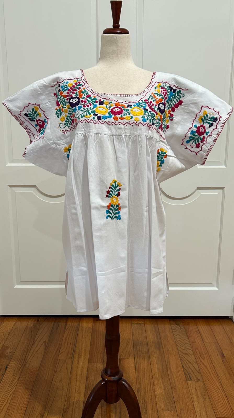 Sandra Blouse From San Antonino Oaxaca mexico. Artisan Top, Boho, short sleeve.