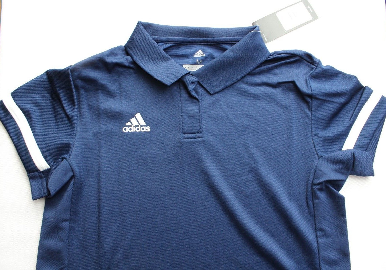 adidas Shirt Women’s Medium Climacool Polo Navy Blue NEW NWT