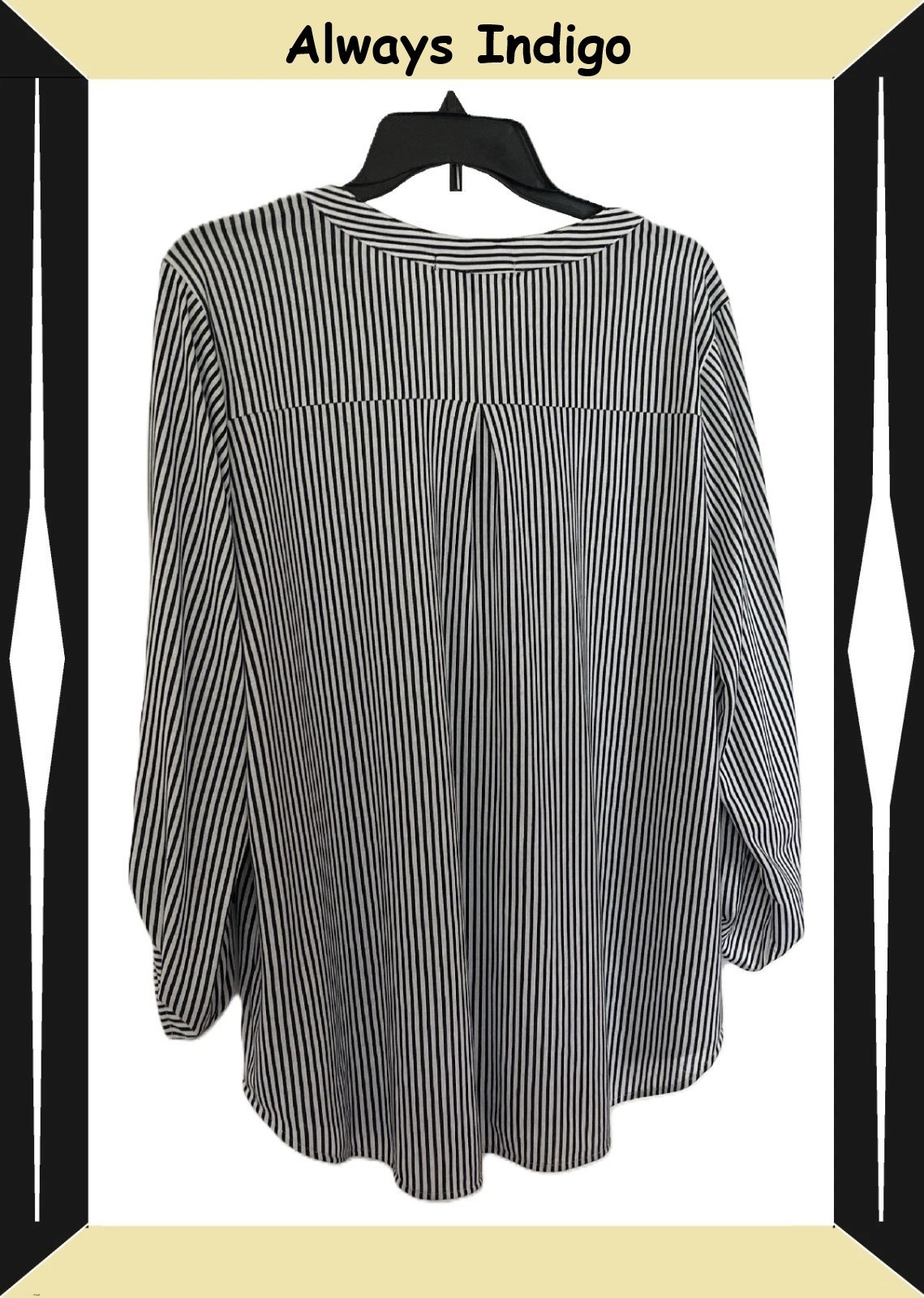 ➡️(New) Always Indigo Very Stylish Woman’s Blouse (Size: 2X)