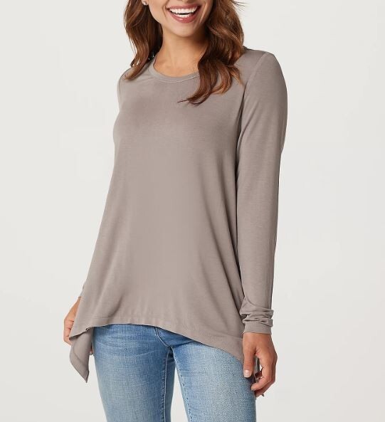 Peace Love World “The Ashley” Women Modal Spandex Long Sleeve Top, Size S