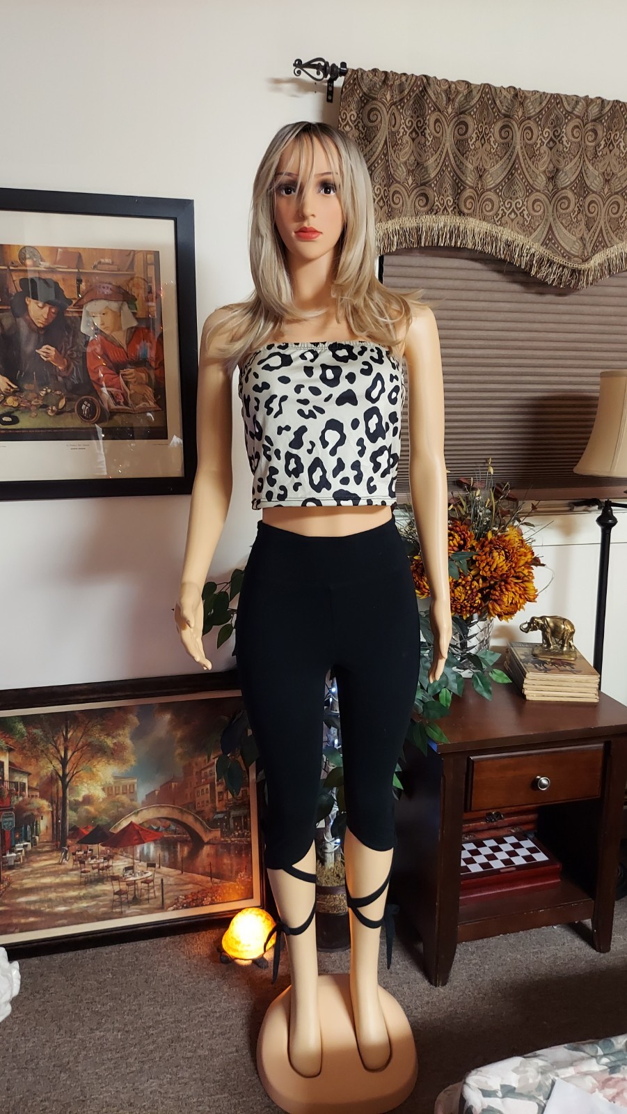 Animal Print Tube Top, Satin/Silky Feel Top. Fun And Sexy