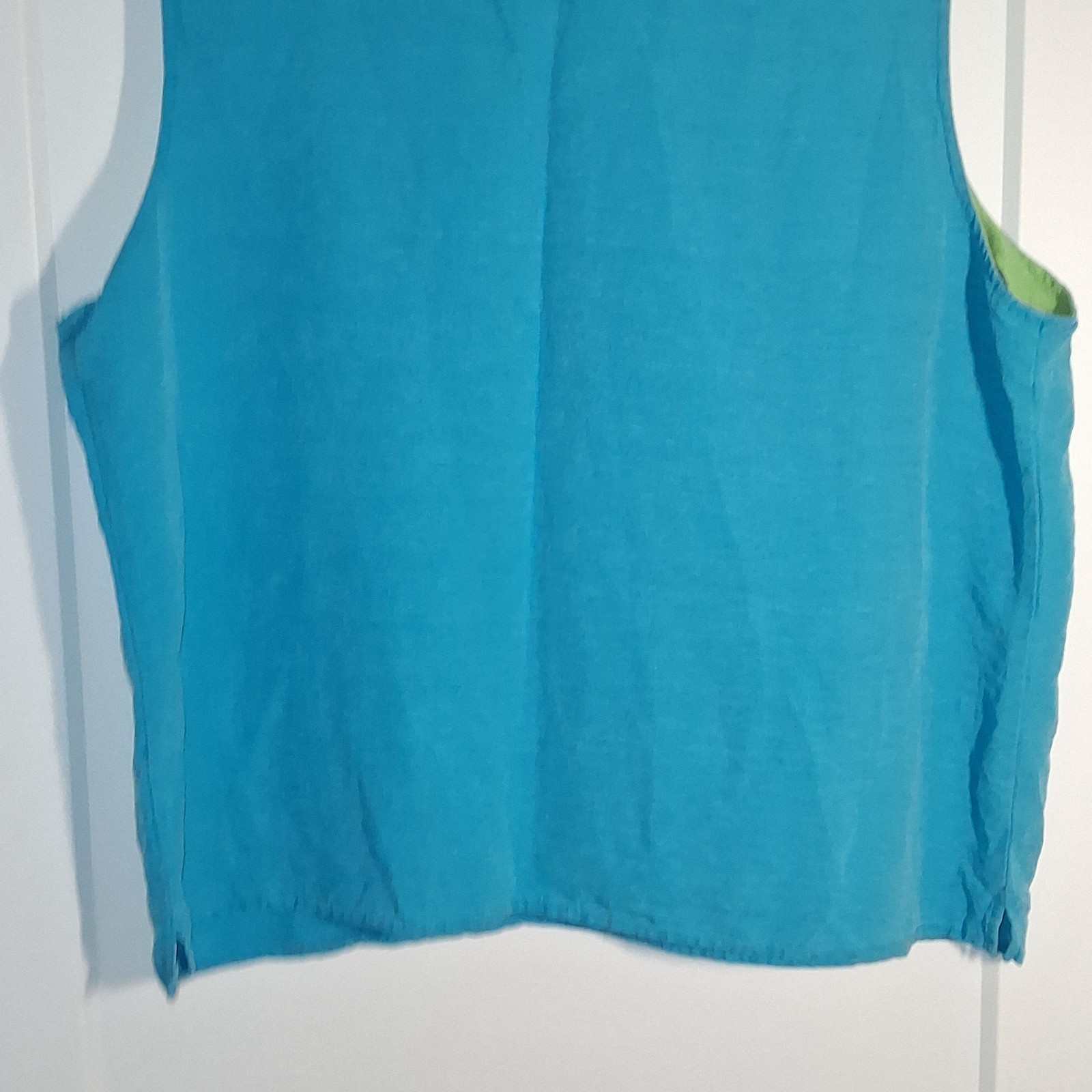 VTG Sag Harbor 100% Silk Tank SZ 18 Plus Office Siren 90s Coastal Grandmacore