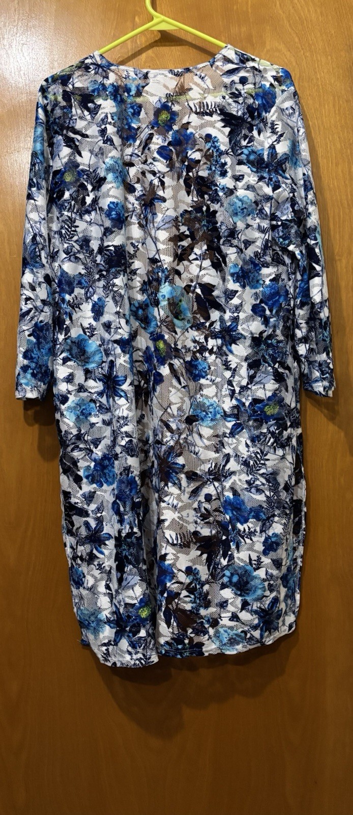 Nel + Lo Open-front Kimono Women’s Size 1x Floral Print
